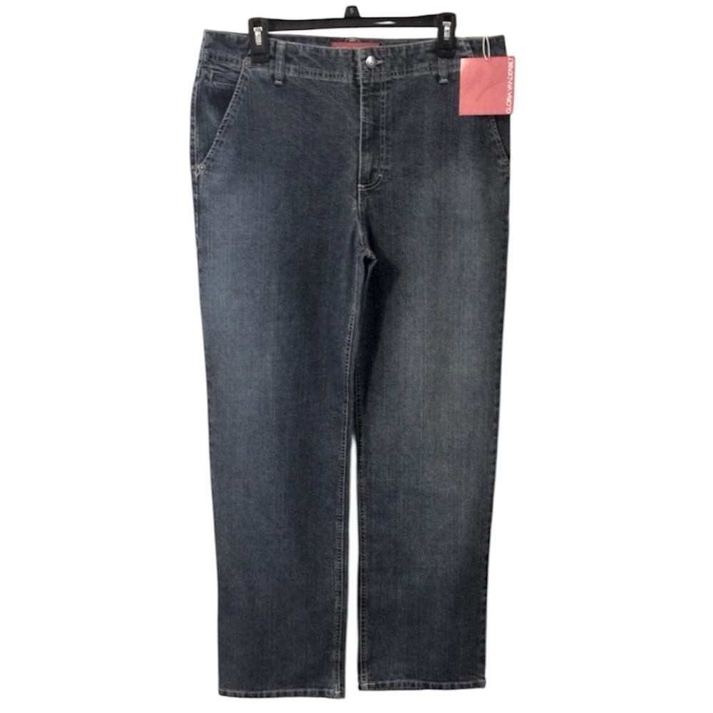 NWT Gloria Vanderbilt Woman’s Dark Blue Wash Boot Cut Jeans Sz 14
